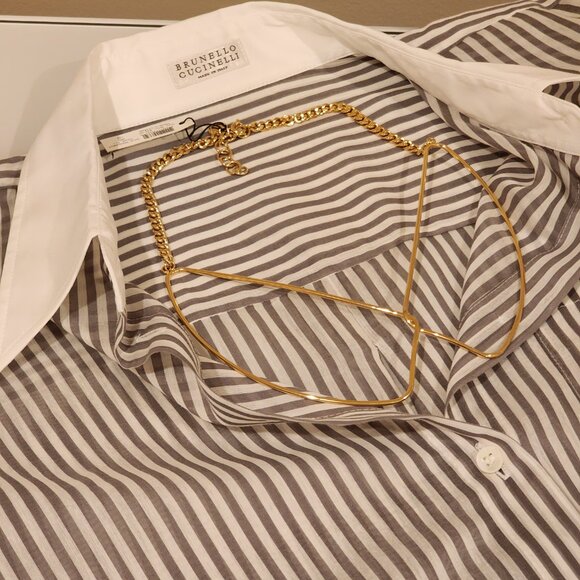 Brand New!! Marc Jacobs: Gold-toned|V shaped| Necklace - Picture 8 of 10